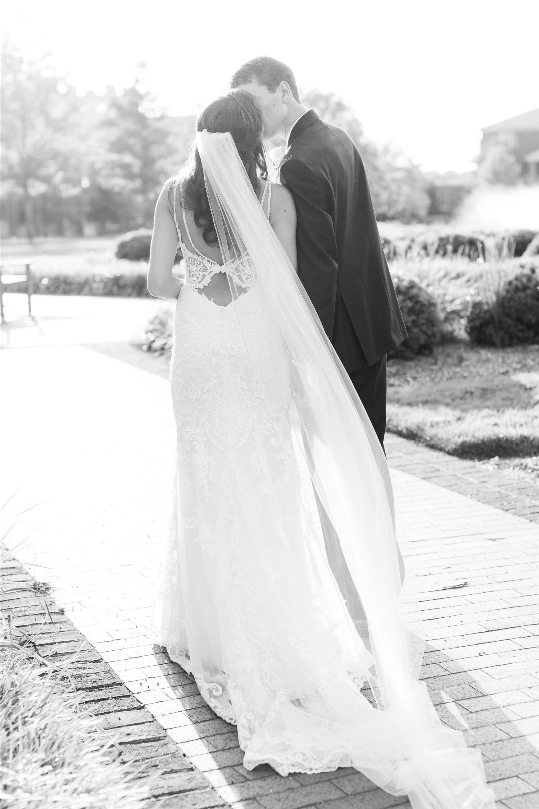 narrow-width cathedral veil
