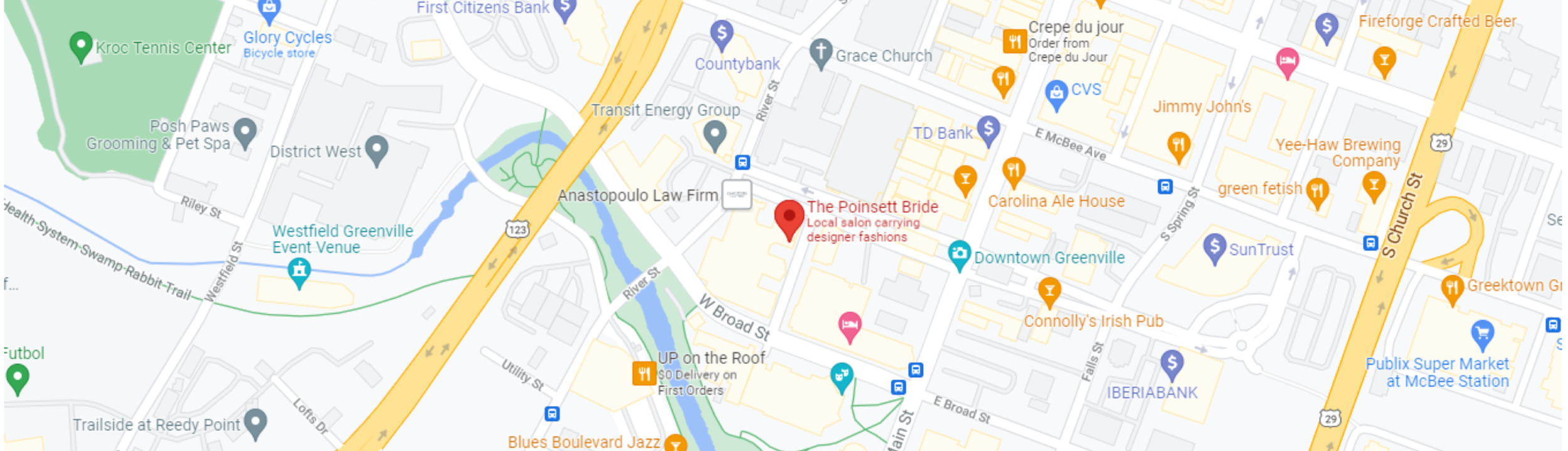 The Poinsett Bride location