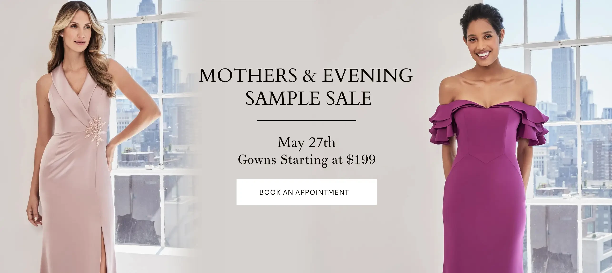 mothers and evening sample sale