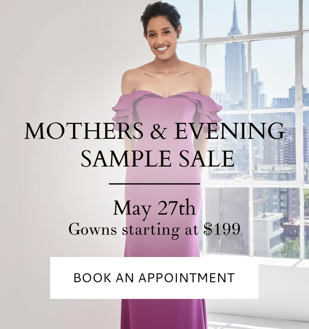 mothers and evening sample sale